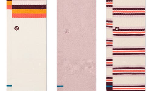 Stance Kids' Maliboo Assorted 3-pack Crew Socks In Purple