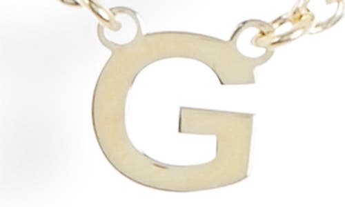 Meshmerise Diamond Initial Charm Necklace In Gold