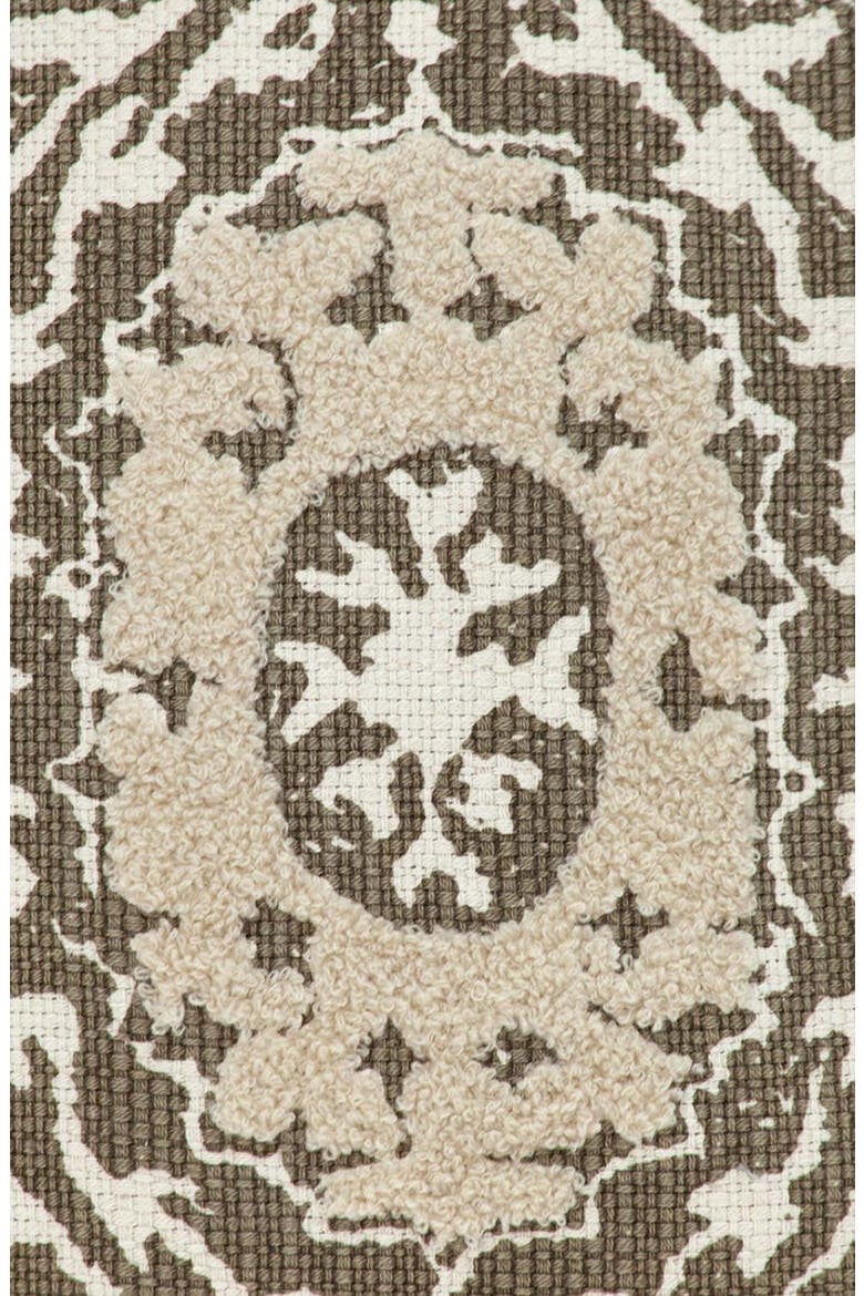 Abu Cotton Throw Pillow, Alternate, color, BEIGE
