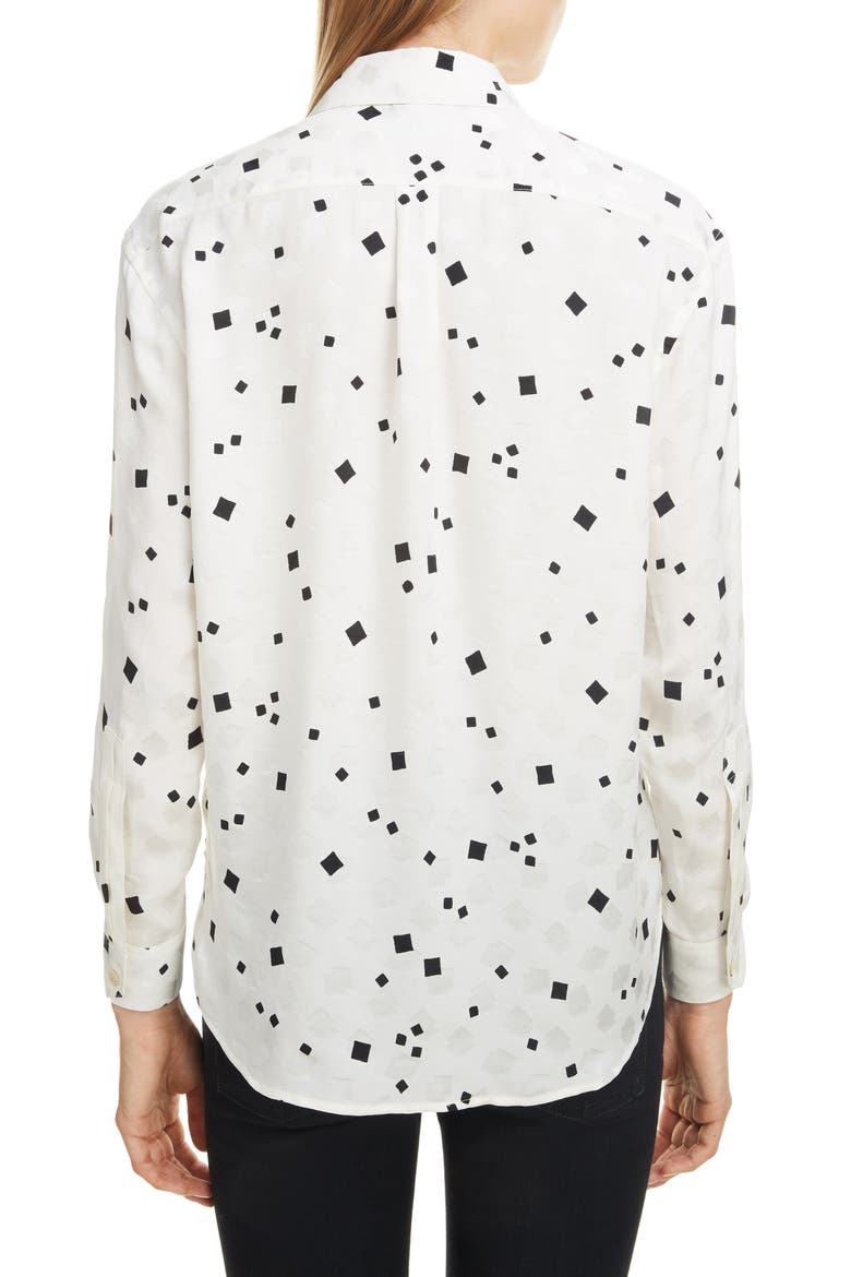 Square Dot Jacquard Shirt, Alternate, color, CRAIE NOIR