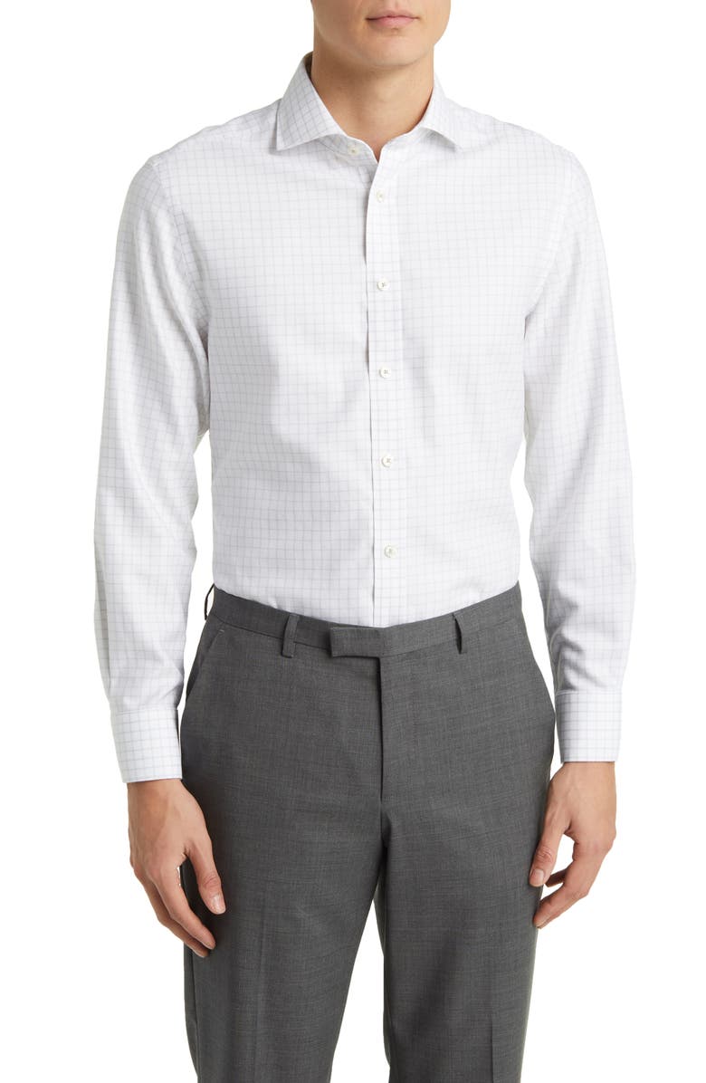 Charles Tyrwhitt Slim Fit Non-Iron Grid Dress Shirt, Main, color,