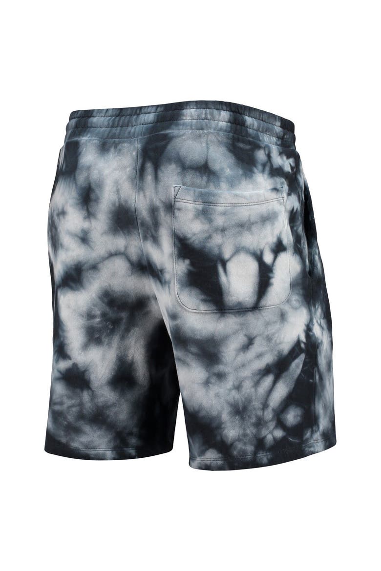 Men's New Era Black New Orleans Saints Tie-Dye Shorts, Alternate, color, Black