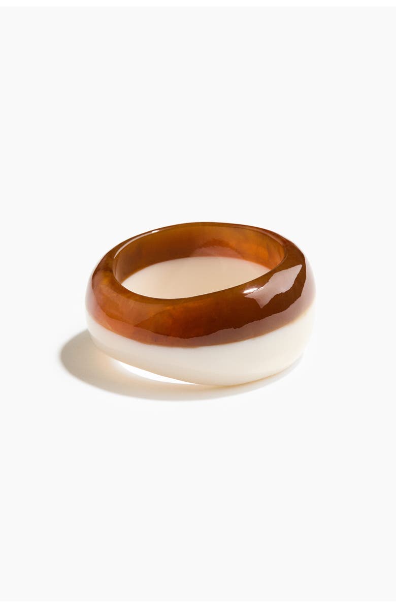 H&M Two-tone Bangle, Alternate, color, Dark Beige/White