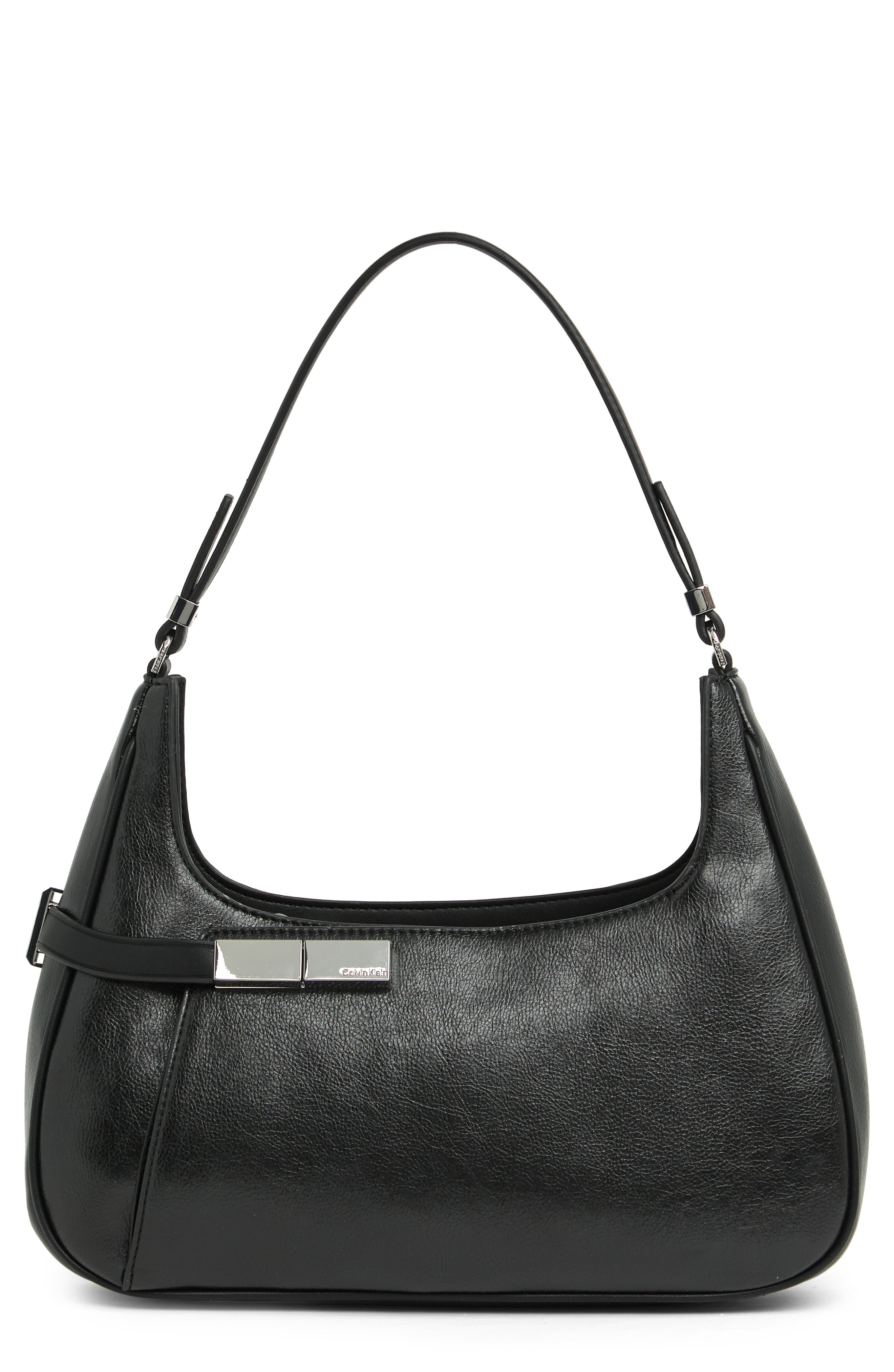 Calvin Klein Becky Waxed Shoulder Bag, Main, color, 