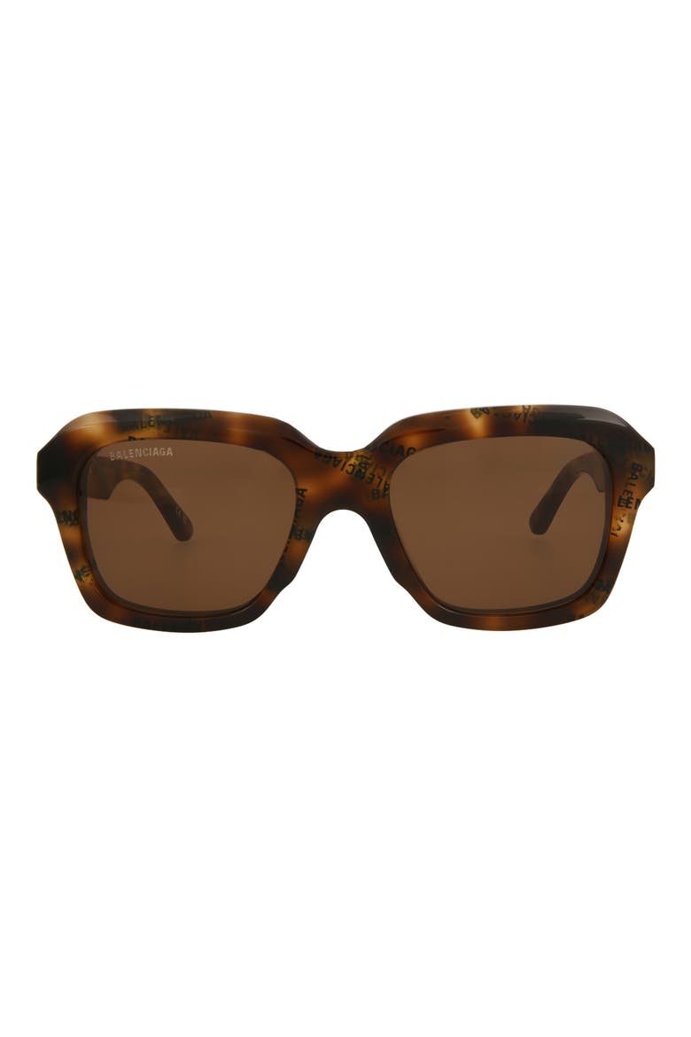 53mm Square Sunglasses, Main, color, HAVANA HAVANA BROWN