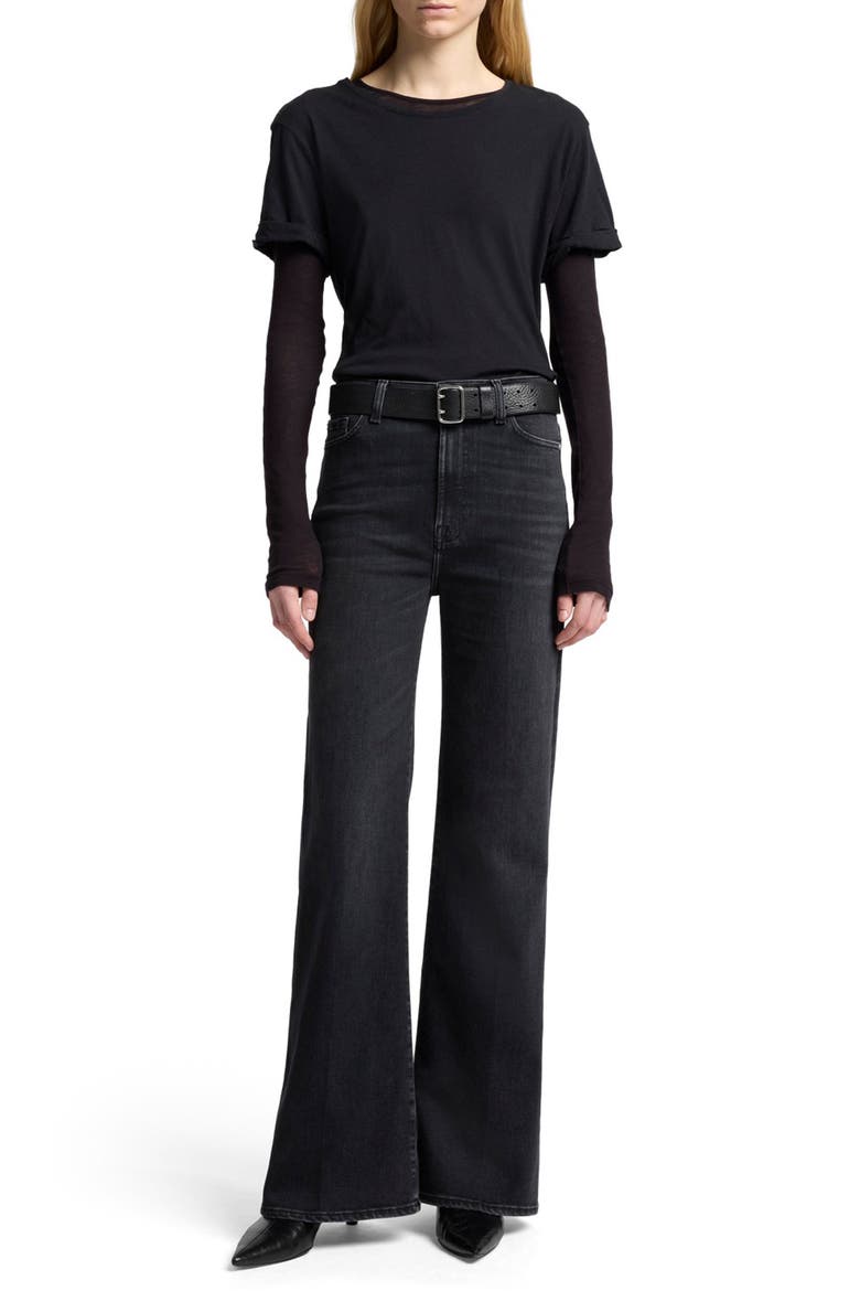 Jo Ultra High Waist Wide Leg Jeans, Alternate, color, BOTTOMLINE