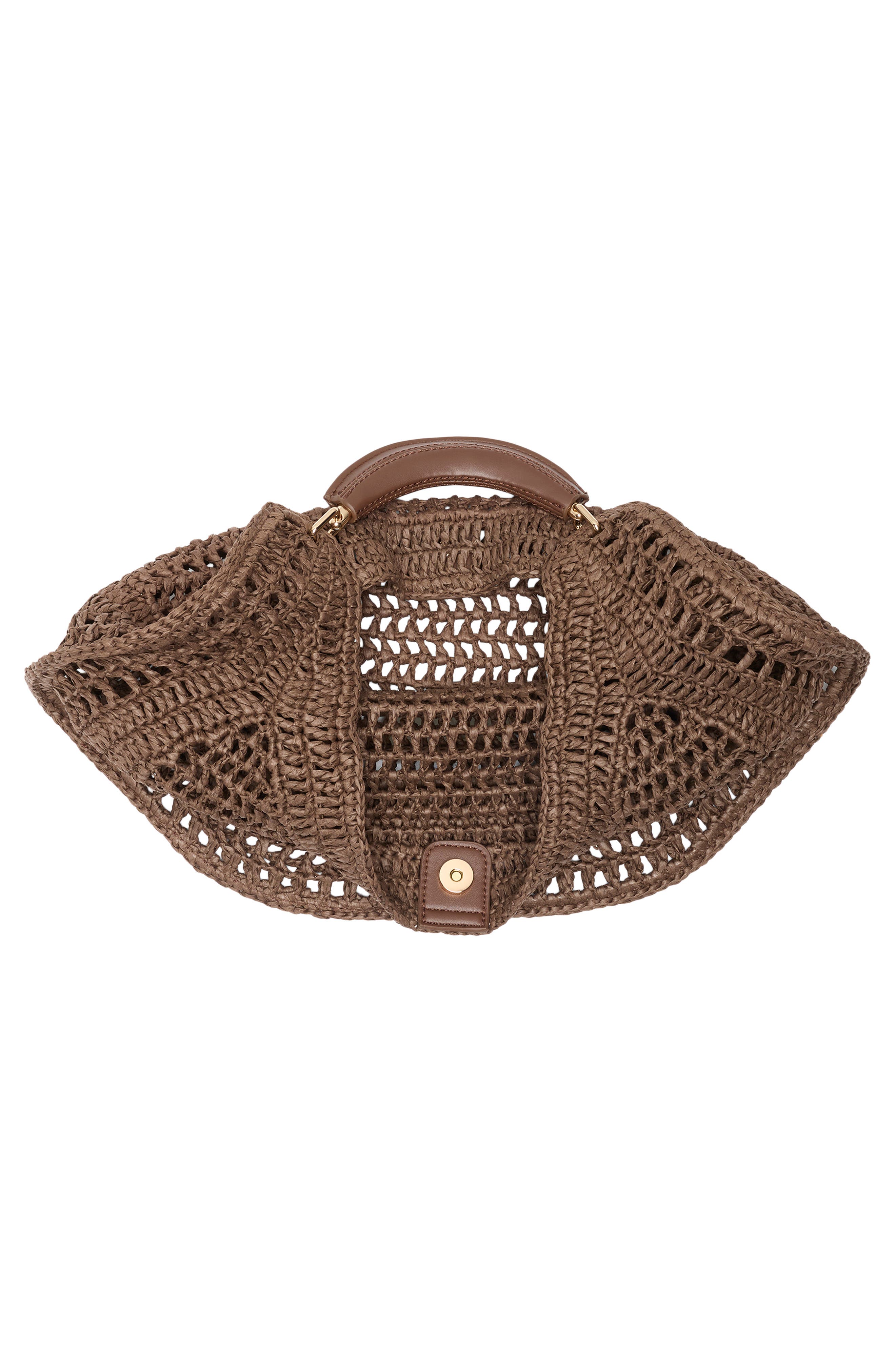 URBAN EXPRESSIONS HANDBAGS Straw Hobo Shoulder Bag, Alternate, color, Chocolate