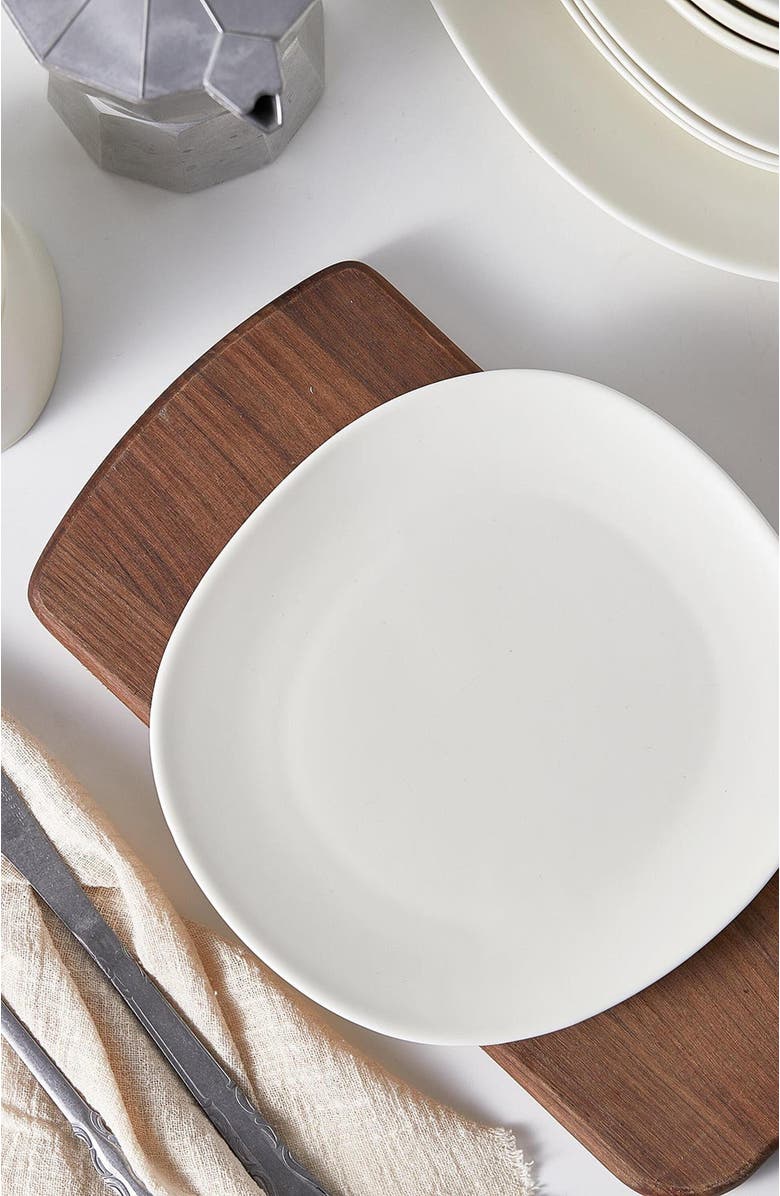 Stone Lain Delilah Porcelain 6-Piece Salad Plate Set, Alternate, color, Cream