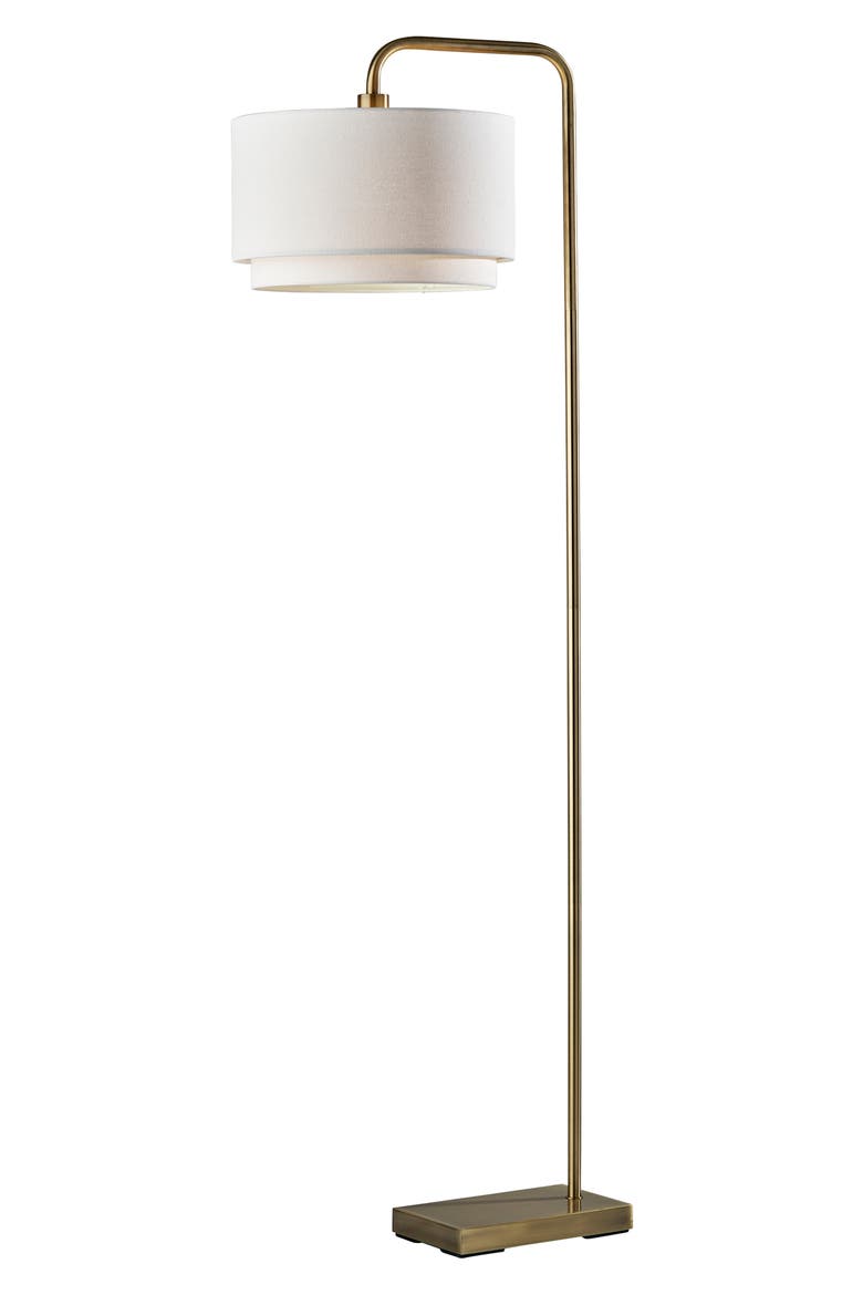 Brinkley Floor Lamp, Main, color, ANTIQUE BRASS