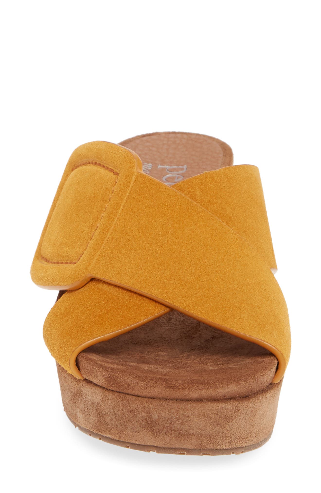 Nanette Platform Sandal, Alternate, color, TURMERIC
