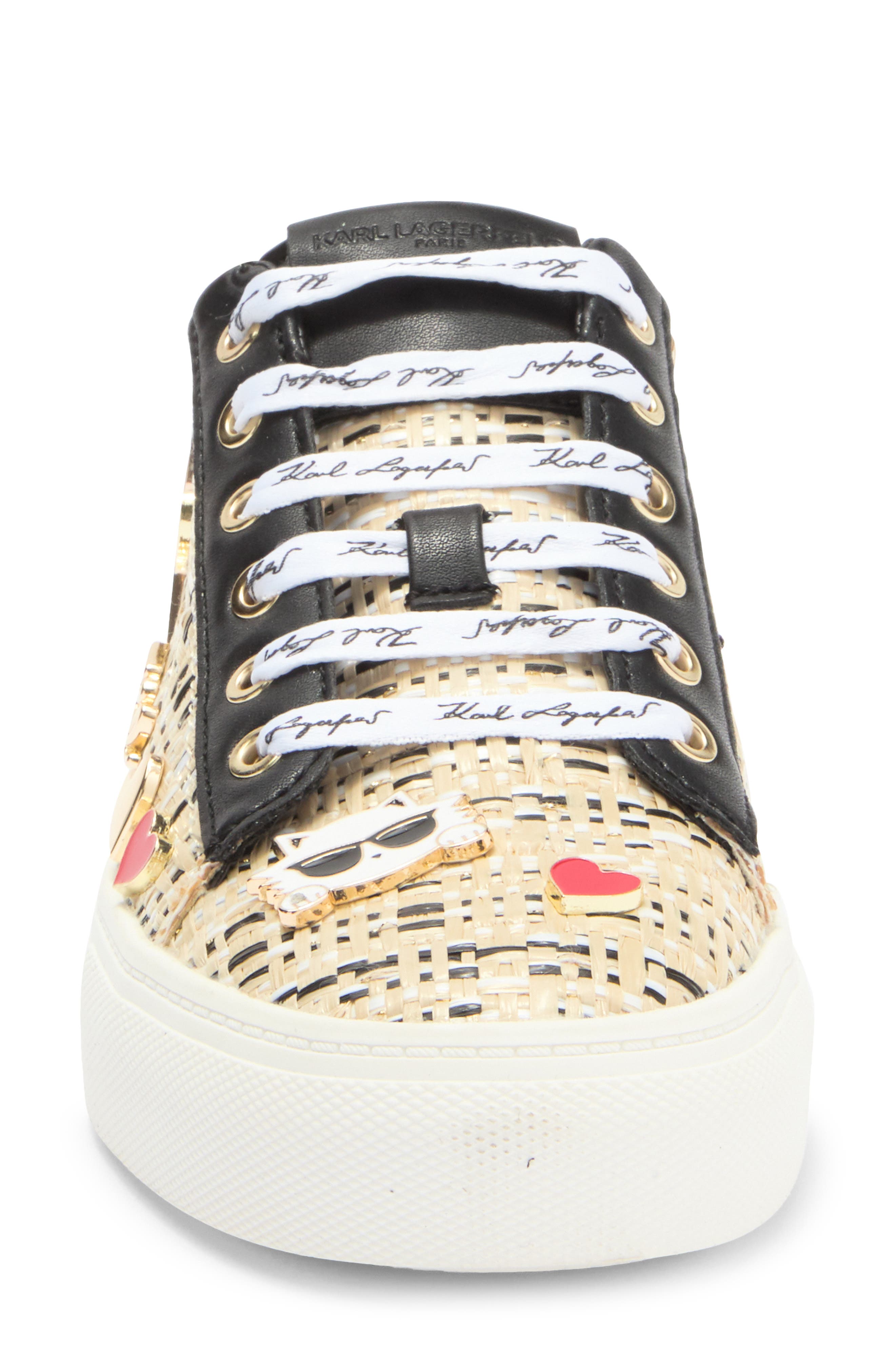 KARL LAGERFELD PARIS Cate Pins Lace-Up Sneaker, Alternate, color, 
