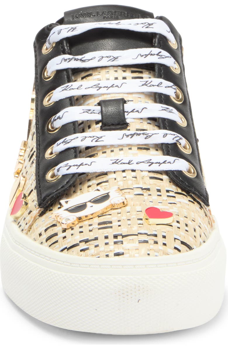 KARL LAGERFELD PARIS Cate Pins Lace-Up Sneaker, Alternate, color,