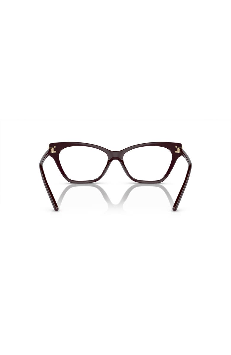Tory Burch 54mm Cat Eye optical glasses, Alternate, color, Red