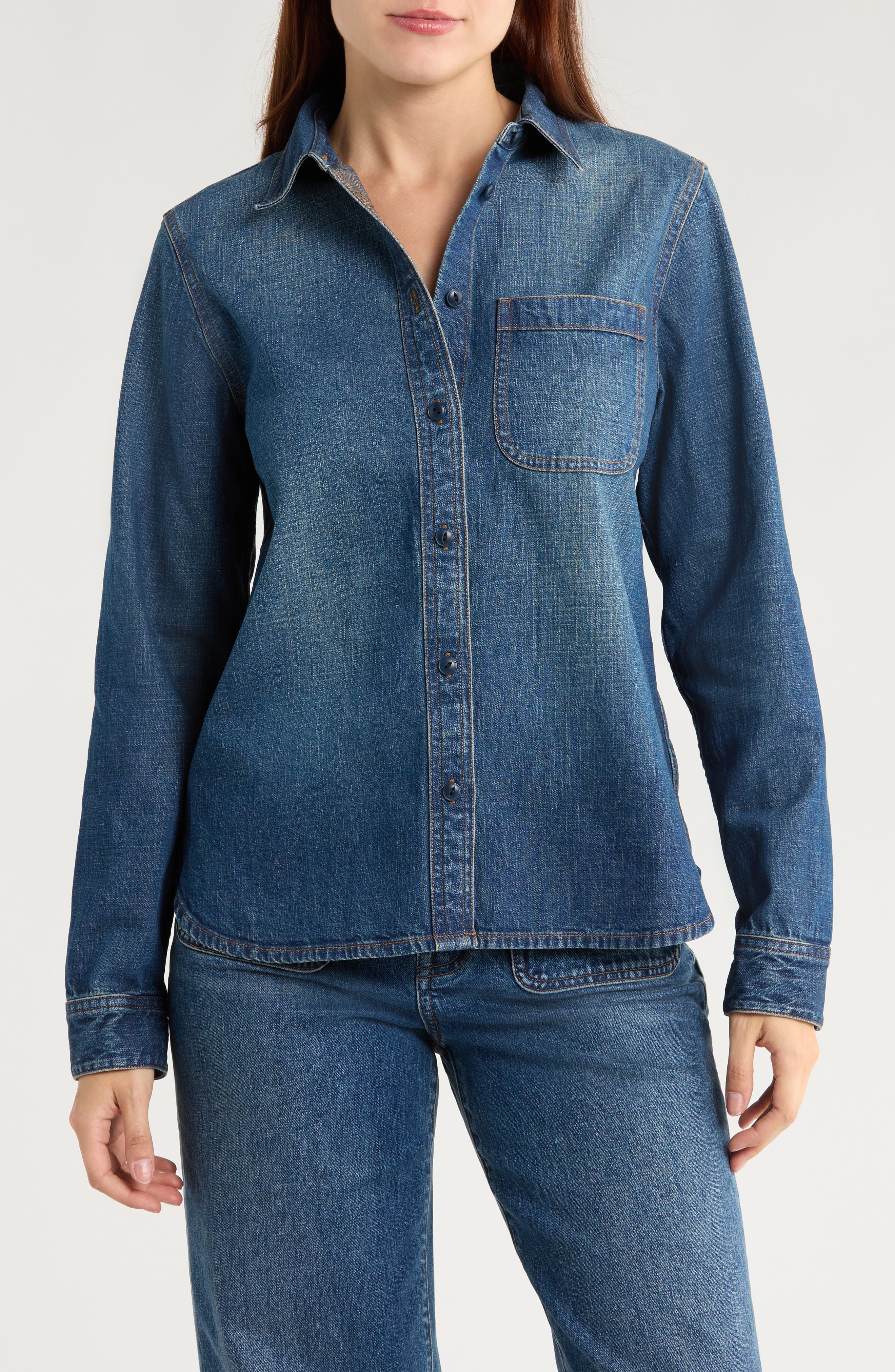 Madewell Classic Denim Shirt in Lombard Wash