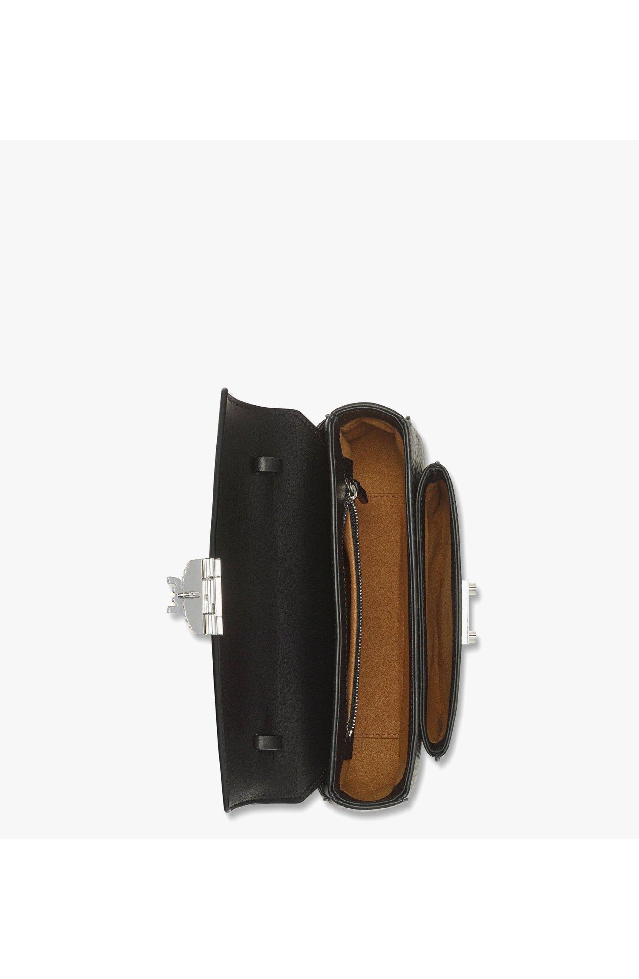 MCM Tracy Crossbody in Visetos, Alternate, color, Black