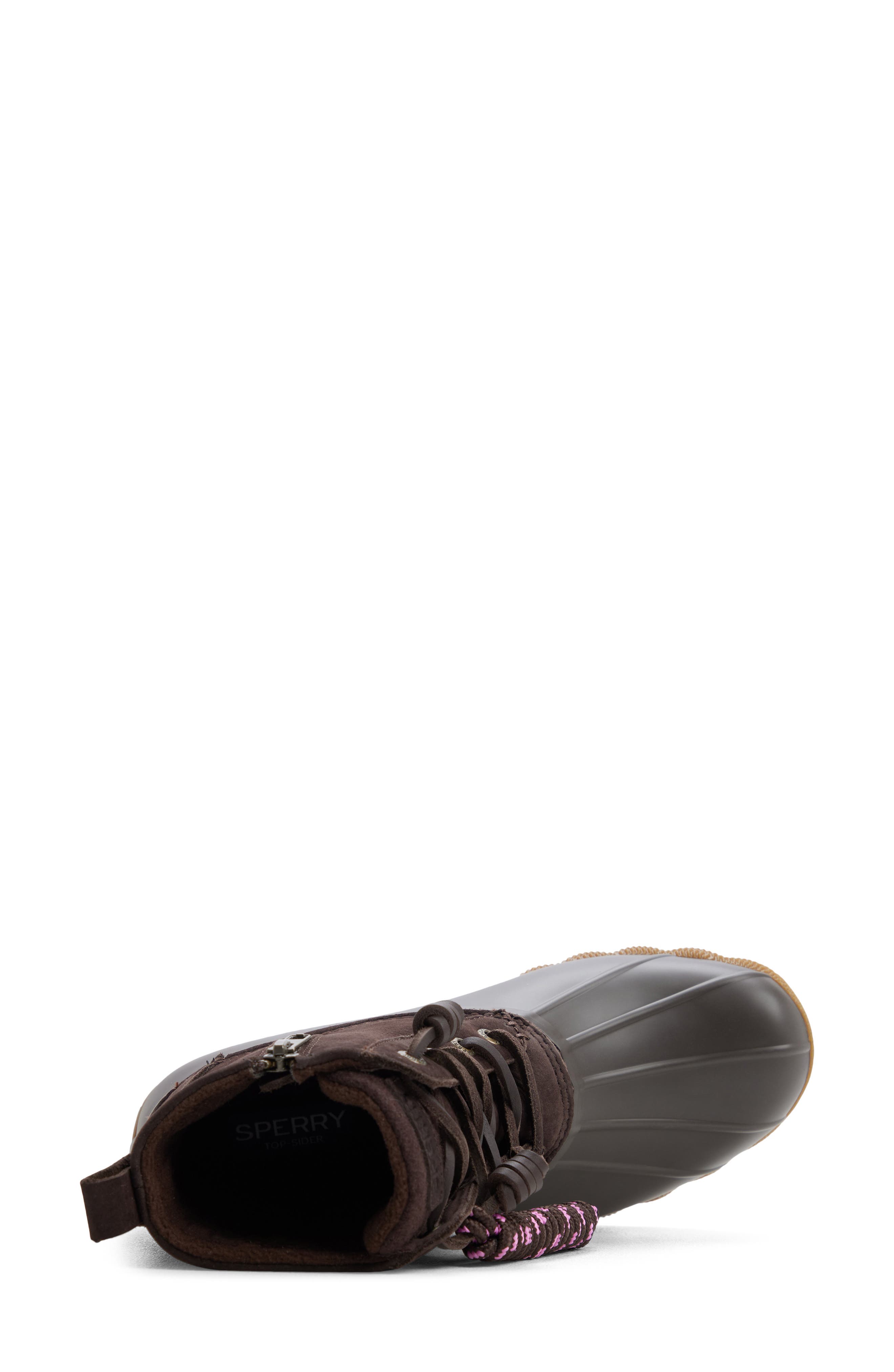 Saltwater Waterproof Rain Boot, Alternate, color, DARK BROWN