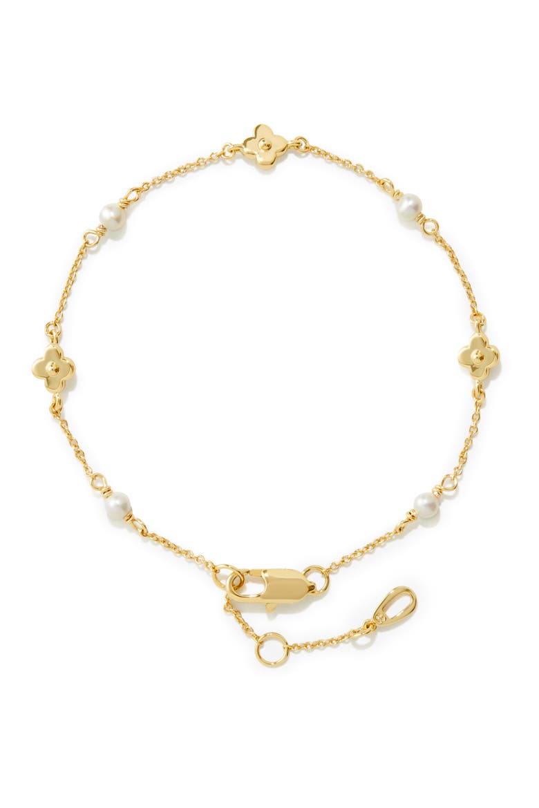 Flower Bracelet - Hannah Bracelet, Main, color, Gold
