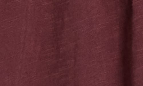 Lucky Brand Tie Neck Bubble Hem Top In Brown