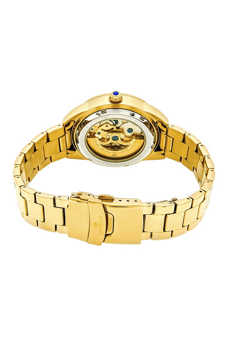Godiva Automatic MOP Bracelet Watch, Alternate, color, Gold