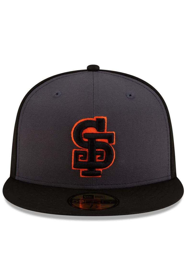 Men's New Era  Gray/Black San Francisco Giants Authentic Collection Alternate 59FIFTY Fitted Hat, Alternate, color, Gray