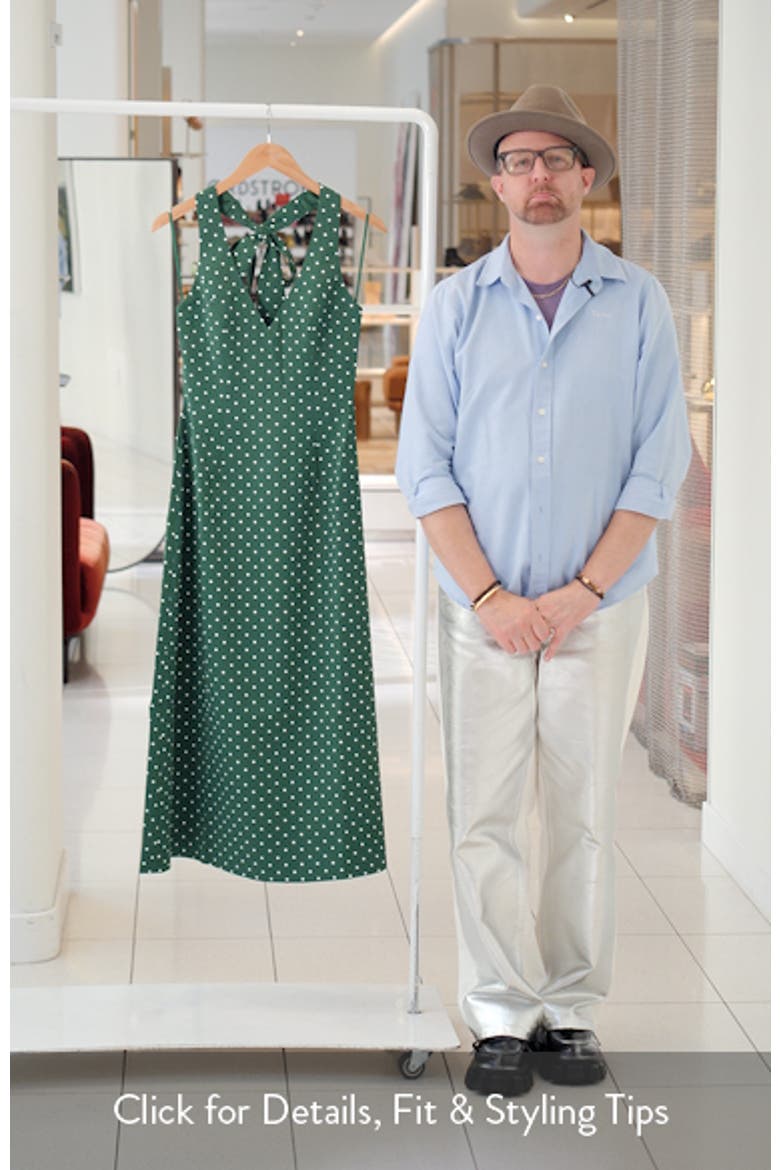 Polka Dot Halter Neck Midi Dress video