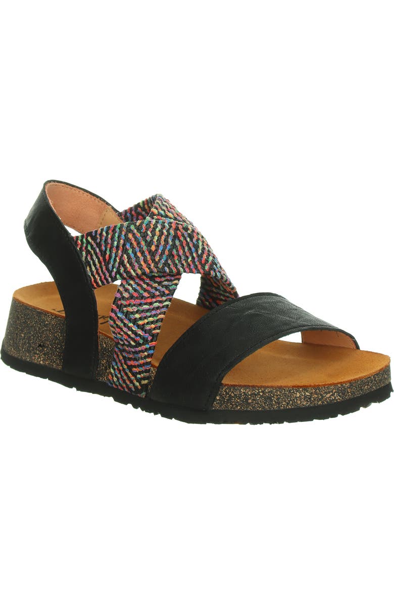 Think! Koak Strappy Sandal, Main, color, Black