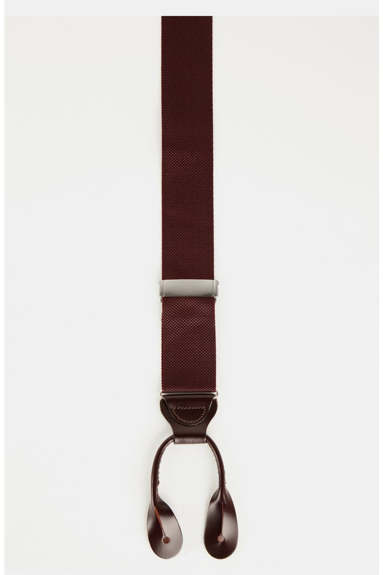 Solid Suspenders, Main, color, BURGUNDY