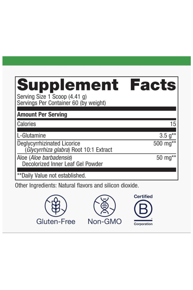 Glutagenics L-Glutamine Digestive Support Powder Supplement 60 Servings, Alternate, color, None