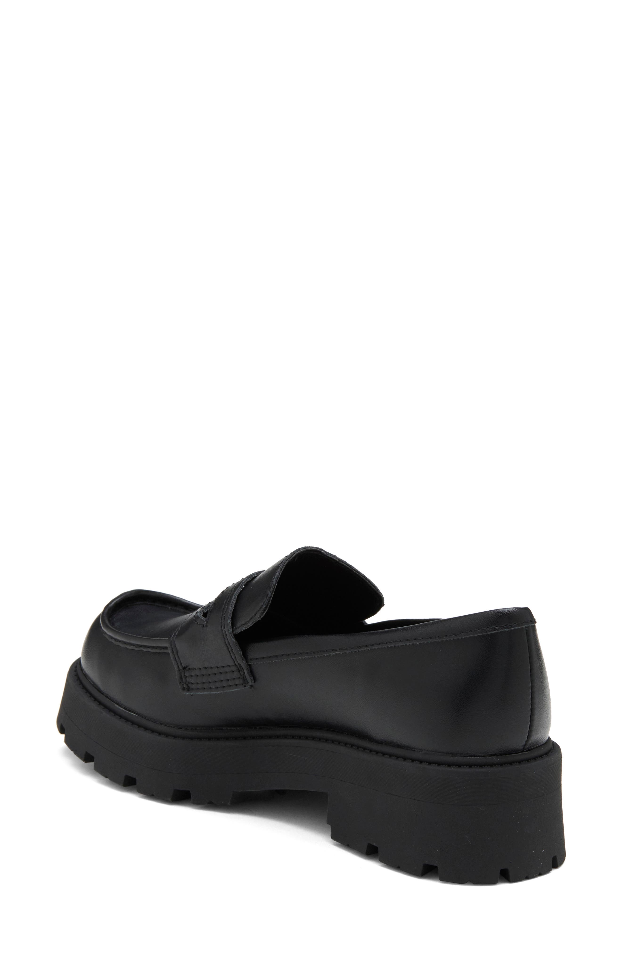 Leannah Platform Penny Loafer, Alternate, color, BLACK