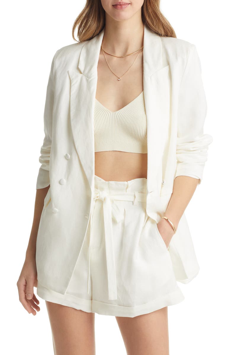 VICI Collection Linen Blend Blazer, Main, color,
