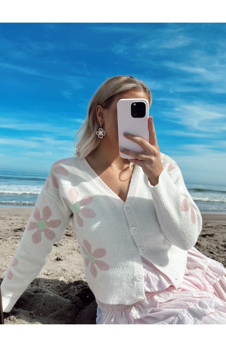 Untamed Petals Holly Pearl & Crystal Flower Drop Earrings, Alternate, color,