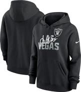 Nike Women's Nike Black Las Vegas Raiders Wordmark Club Fleece Pullover Hoodie