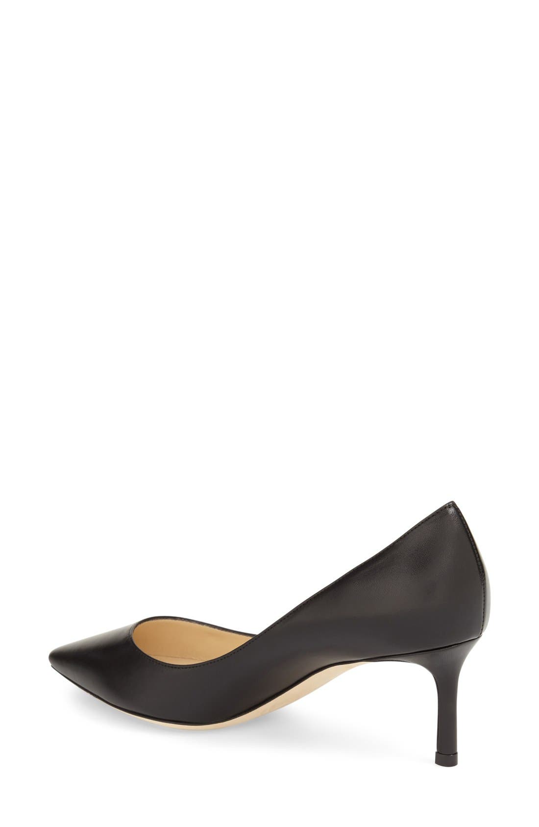 Romy 60 Leather Pump, Alternate, color, BLACK LEATHER