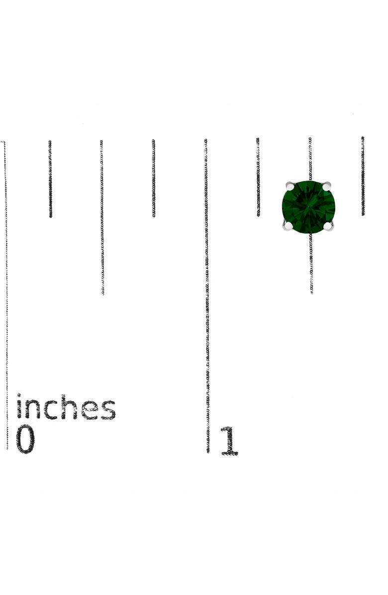 Haus of Brilliance 14K Gold 2.0 Cttw Lab Grown Green Diamond Classic Solitaire Stud Earrings, Alternate, color, White