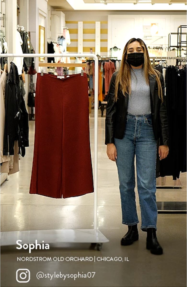 Satin Crop Flare Leg Pants, sales video thumbnail