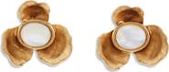 LELET NY Poppies Mother-of-Pearl Stud Earrings