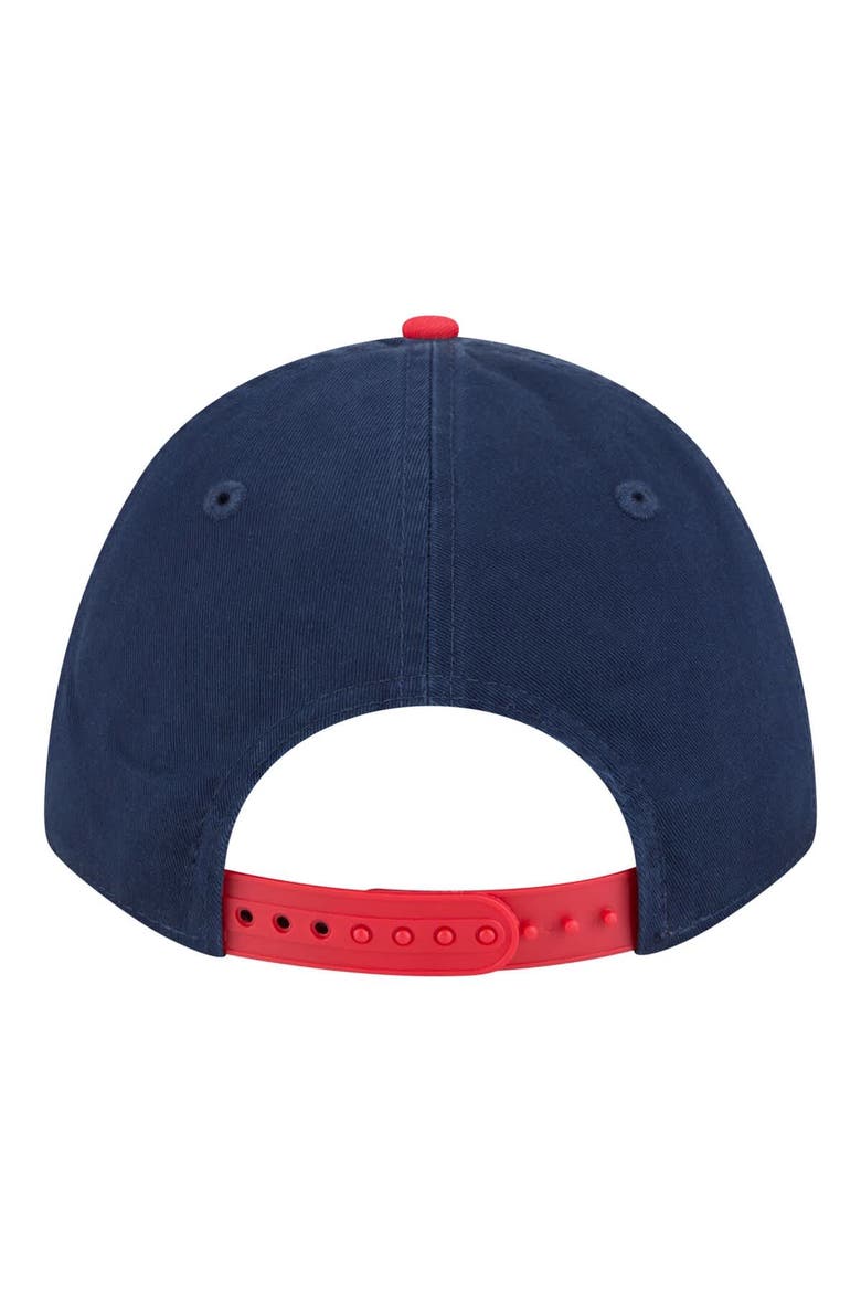 Unisex New Era  Navy/Red Indiana Fever Team Loyal Script Two-Tone M-Crown 9FORTY Adjustable Hat, Alternate, color, Navy