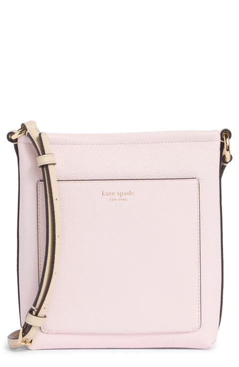 ava colorblock pebbled leather crossbody bag