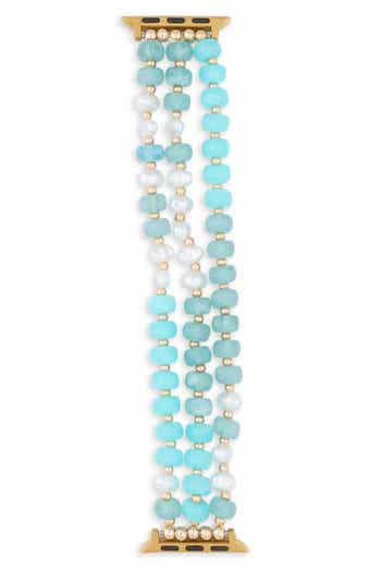 Faux Pearl Beaded Apple Watch® Watchband