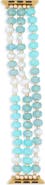NORDSTROM RACK Faux Pearl Beaded Apple Watch® Watchband