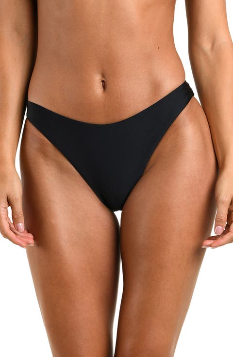Sunshine Solids High Leg Cheeky Swim Bottoms