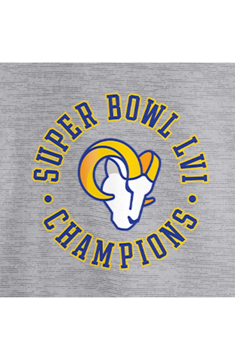 FANATICS Men's Fanatics Branded Gray Los Angeles Rams Super Bowl LVI Champions Polo, Alternate, color, 