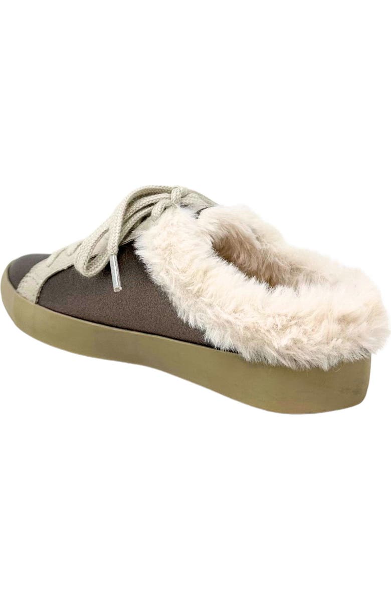 SHUSHOP Kids' Pinah Faux Fur Lined Mule, Alternate, color, Gunmetal