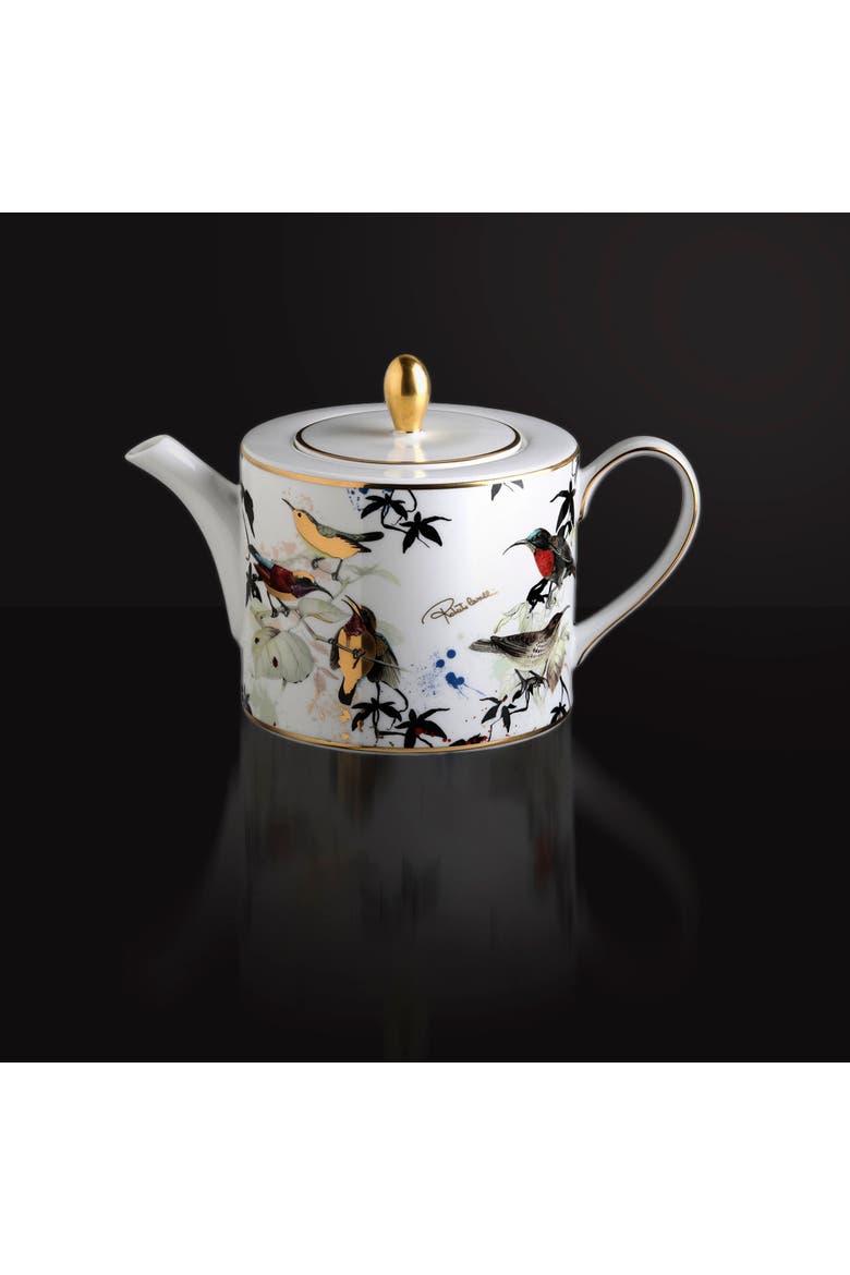 Classic Tea and Coffee Pot, Alternate, color, Garden's Birds