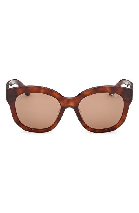 53mm Geometric Sunglasses