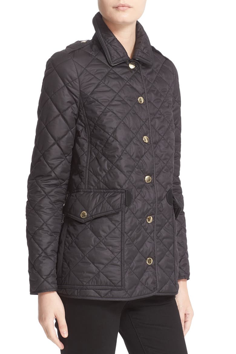 Westbridge Quilted Jacket, Alternate, color, BLACK