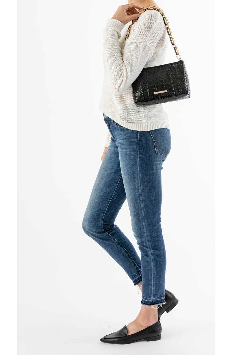 Brahmin Mod Lorelei Croc Embossed Leather Shoulder Bag, Alternate, color,