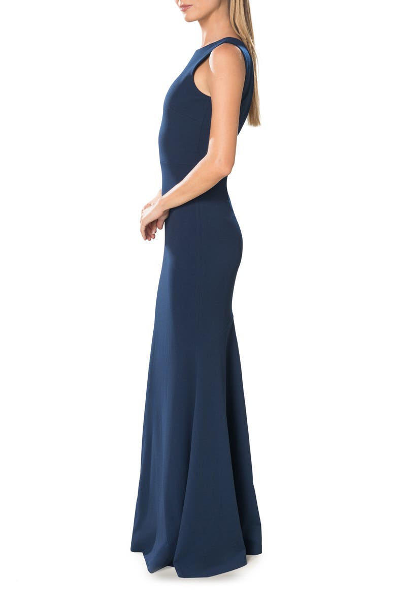 Dress the Population Leighton Sleeveless Mermaid Evening Gown, Alternate, color, Peacock Blue