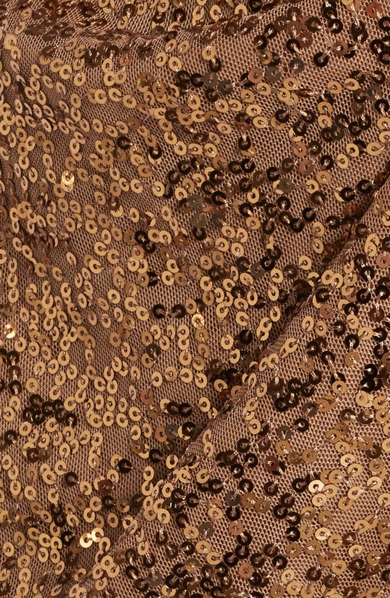 Anne Klein Long Sleeve Sequin Minidress, Alternate, color,