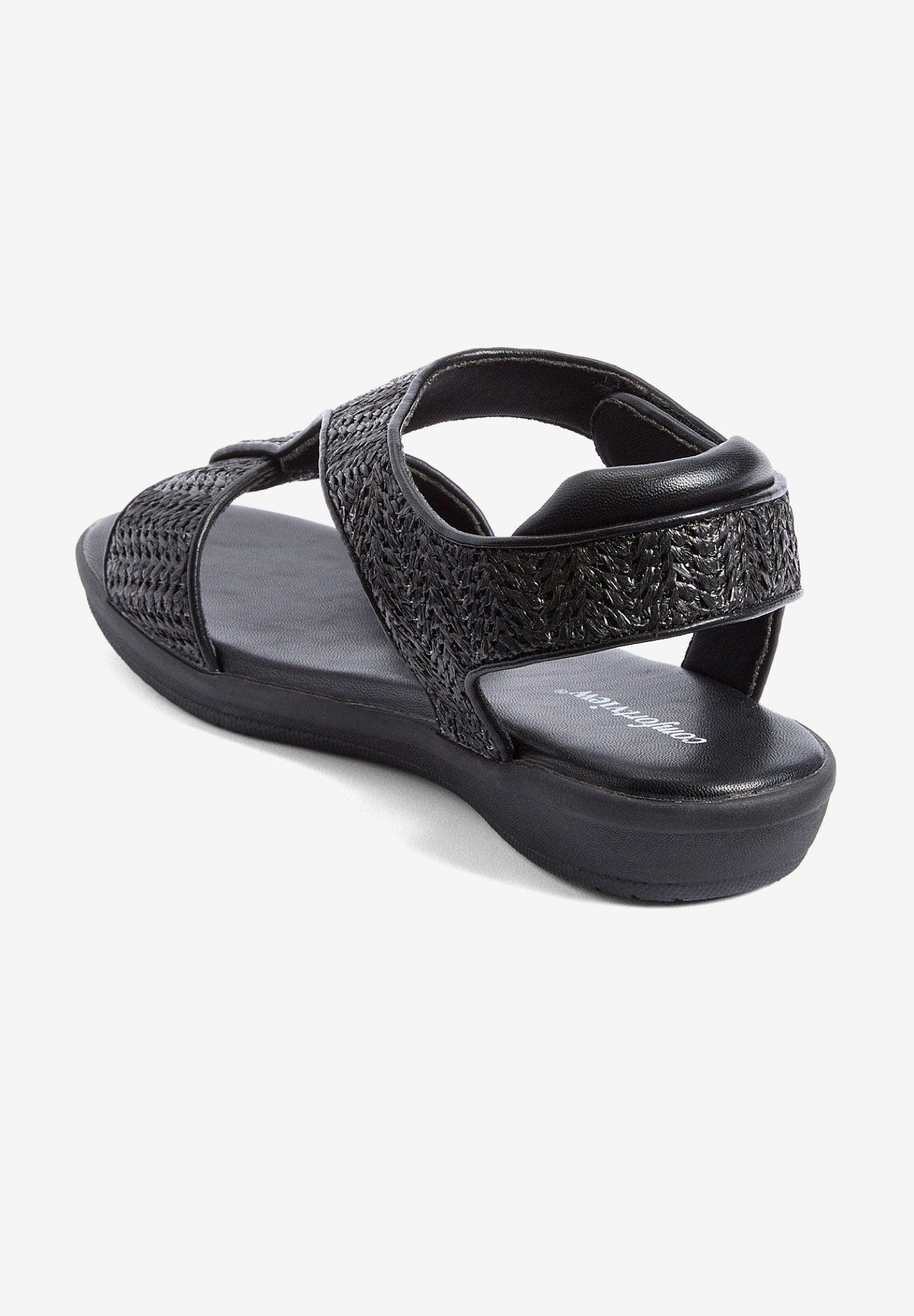 Comfortview The Charlotte Orthotic Sandal, Alternate, color, Black
